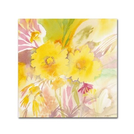 Trademark Fine Art Sheila Golden 'Sun and Shadows' Canvas Art, 18x18 SG5686-C1818GG